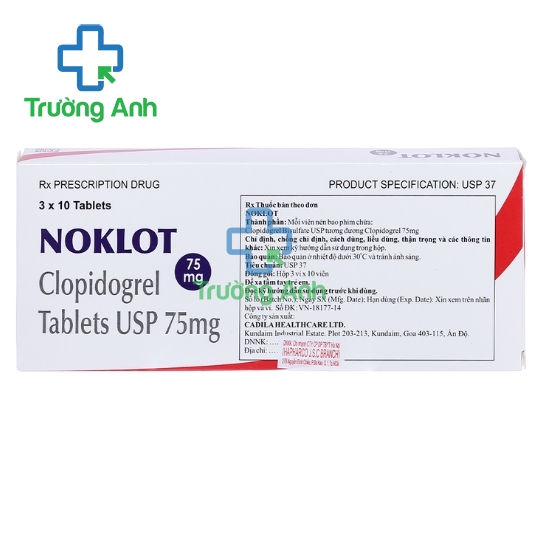 NOKLOT - Thuốc dự phòng các bệnh tim mạch hiệu quả của Ấn Độ