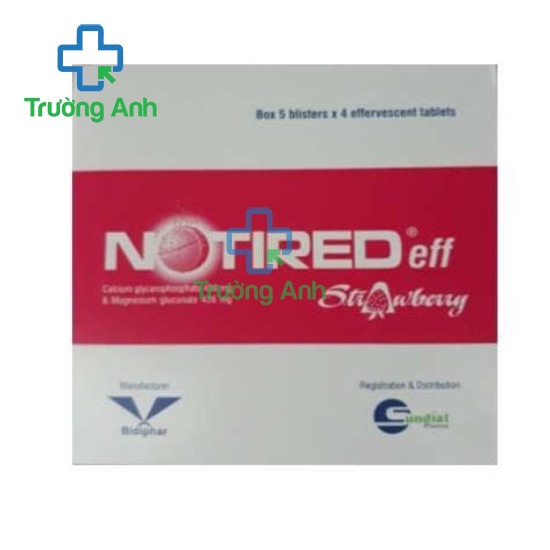 Notired Eff Strawberry - Thuốc điều trị thần kinh của Bidiphar