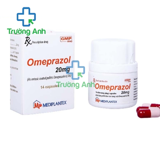 Omeprazol 20mg (lọ) Mediplantex - điều trị viêm loét dạ dày hiệu quả (10 lọ)