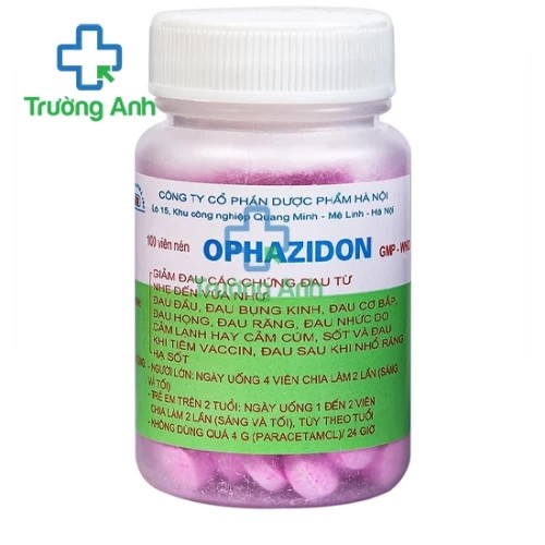 Ophazidon - Thuốc giảm đau, hạ sốt hiệu quả