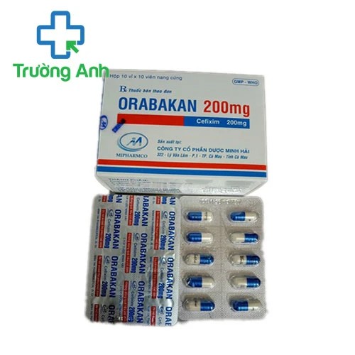Orabakan 200mg Mipharmco - Điều trị nhiễm khuẩn đường tiết niệu hiệu quả