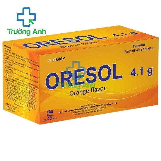 Oresol 4,1 g TW3 - Giúp phòng và điều trị mất điện giải và nước hiệu quả