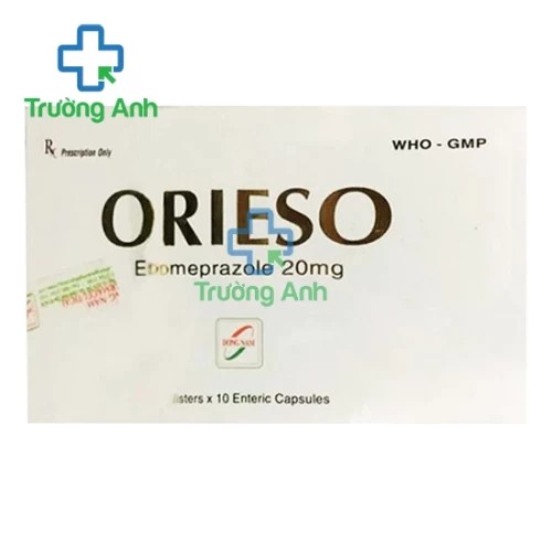 Orieso 20mg - Thuốc điều trị viêm loét dạ dày, tá tràng hiệu quả của DN Pharma