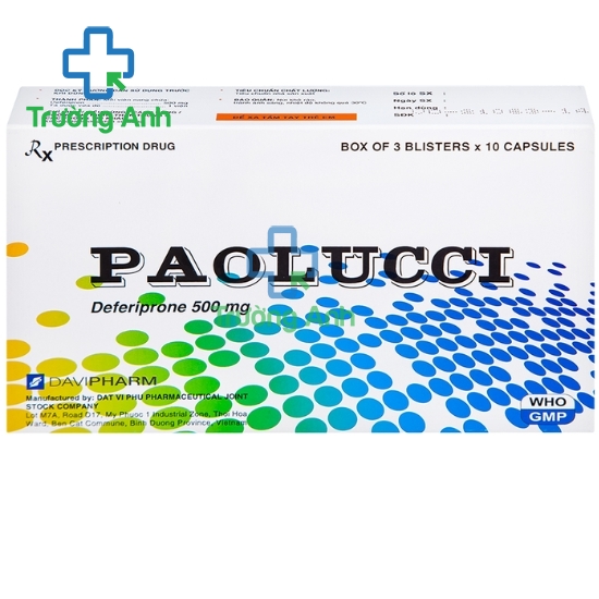Paolucci - Thuốc thải sắt hiệu quả của Davipharm