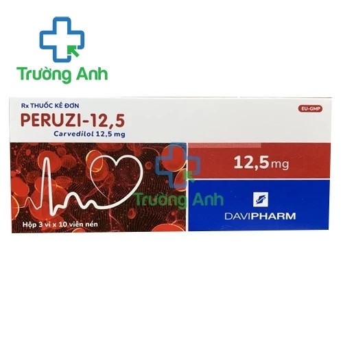 Peruzi 12.5mg - Thuốc điều trị cao huyết áp, suy tim hiệu quả của Davipharm