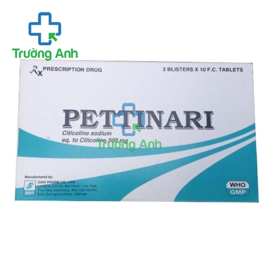 Pettinari 500mg - Thuốc trị bệnh não cấp tính hiệu quả