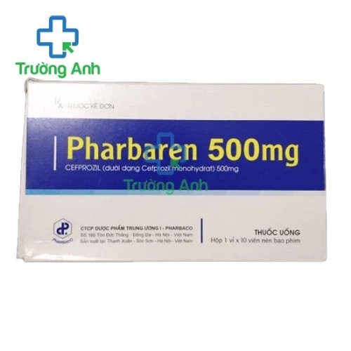 Pharbaren 500mg Pharbaco - Thuốc điều trị nhiễm khuẩn hiệu quả