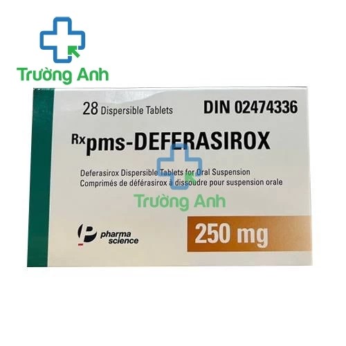 pms - Deferasirox 250mg Pharmascience Inc - Thuốc điều trị thừa sắt