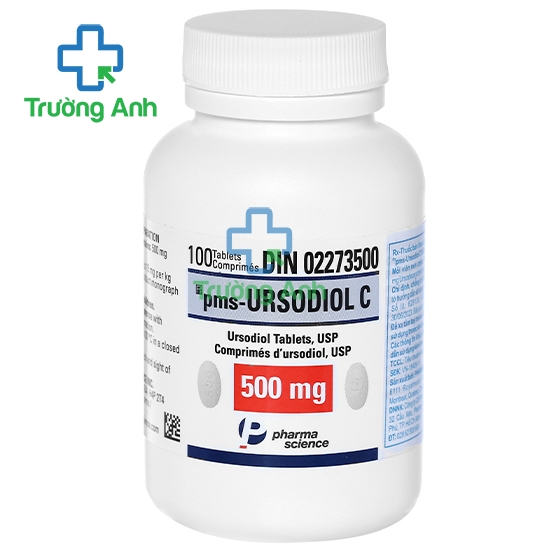 Pms - Ursodiol C 500mg - Thuốc điều trị xơ gan ứ mật, sỏi mật hiệu quả của Canada