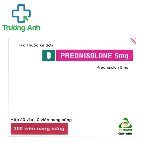 Prednisolone 5mg (viên nang) TV.Pharm - Thuốc chống viêm, chống dị ứng hiệu quả