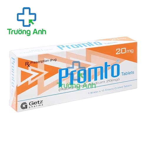 Promto 20mg Getz Pharma - Thuốc điều trị loét dạ dày tá tràng hiệu quả