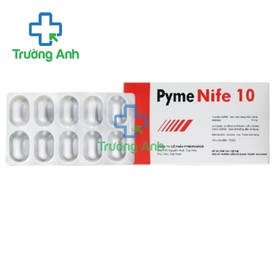 PymeNIFE 10 - Thuốc điều trị cao huyết áp, đau thắt ngực của Pymepharco