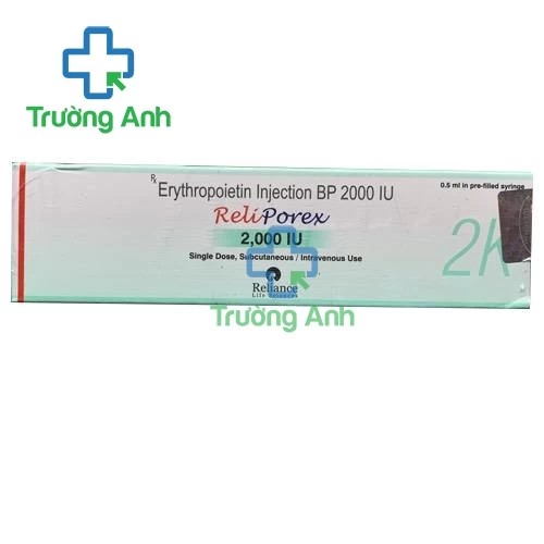 Relipoietin 2000IU - Thuốc điều trị thiếu máu hiệu quả của Ấn Độ