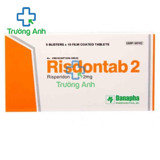 Risdontab 2 Danapha - Thuốc điều trị bệnh tâm thần phân liệt của Danapha 