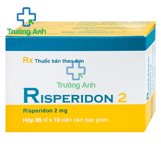 Risperidon 2mg Hasan - Thuốc điều trị tâm thân cấp và mãn tính hiệu quả