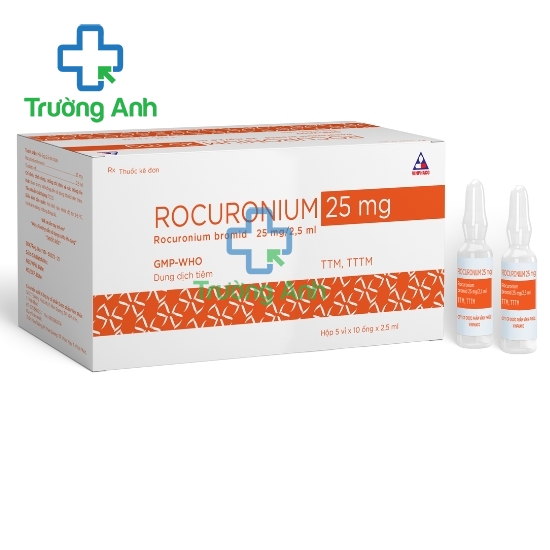 Rocuronium 25mg Vinphaco - Thuốc giãn cơ trong phẫu thuật