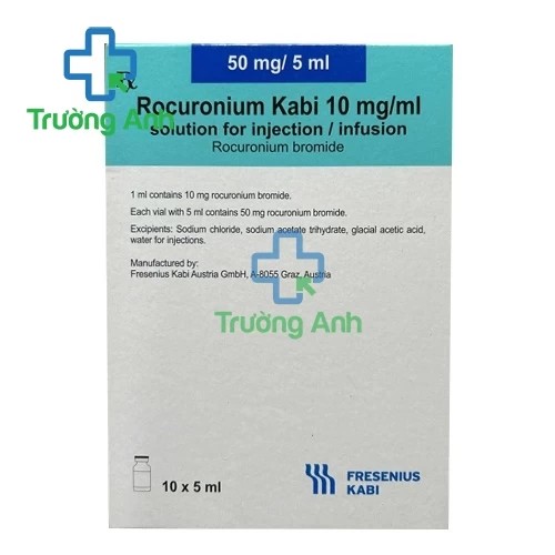 Rocuronium Kabi 50mg/5ml - Thuốc gây mê đường hô hấp hiệu quả