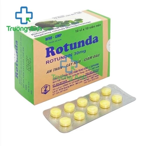 Rotundin Tw3 30mg - Giúp an thần, gây ngủ hiệu quả