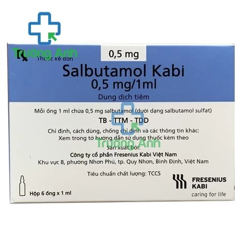 Salbutamol Kabi 0,5mg/1ml - Thuốc điều trị và dự phòng hen phế quản