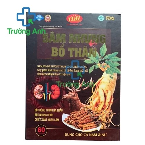 Sâm nhung bổ thận Tadaphaco (viên) - Hỗ trợ bổ thận tráng dương hiệu quả
