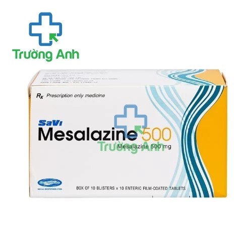 SaVi Mesalazine 500 - Thuốc điều trị viêm loét đại tràng hiệu quả