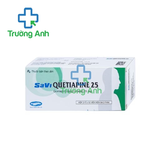 SAVI QUETIAPINE 25 - Thuốc điều trị bệnh thần kinh hiệu quả của Sa Vi