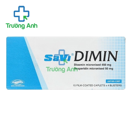 Savi Dimin - Thuốc điều trị suy tĩnh mạch và bệnh trĩ hiệu quả của Savipharm