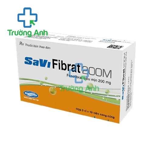 SaViFibrat 200M - Thuốc điều trị rối loạn lipoprotein huyết hiệu quả