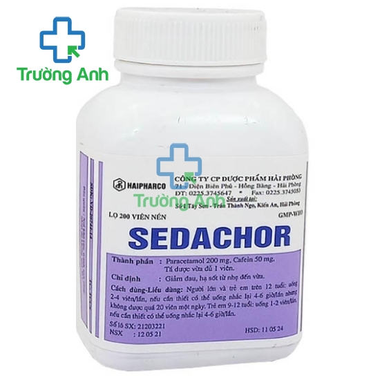 Sedachor - Thuốc điều trị đau, sốt hiệu quả