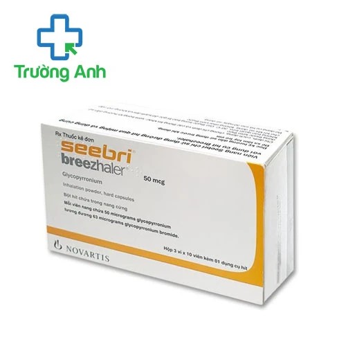 Seebri Breezhaler 50mcg 3x10 Novartis - Thuốc điều trị phổi tắc nghẽn