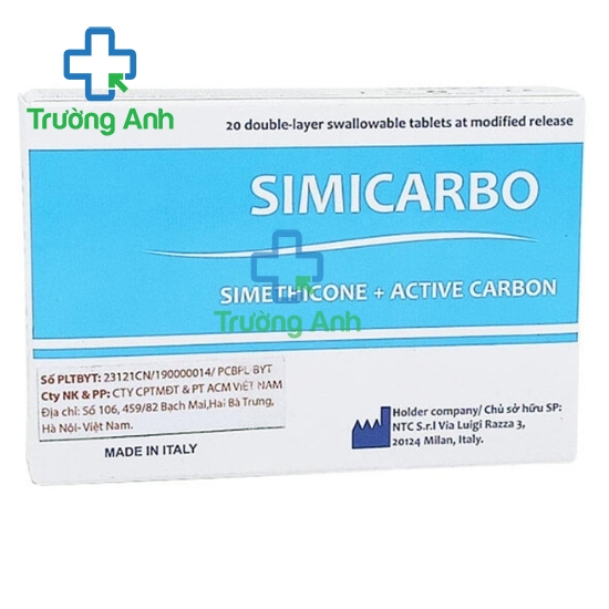 Simicarbo - Thuốc điều trị các triệu chứng dạ dày hiệu quả của Italy