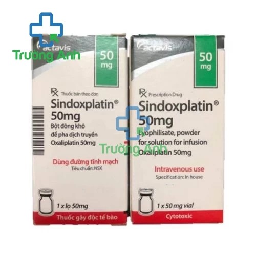 Sindoxplatin 50mg - Thuốc điều trị ung thư đại - trực tràng hiệu quả của Ý