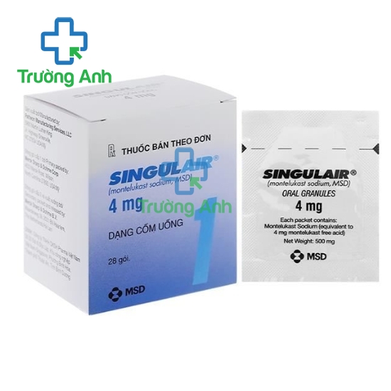 Singulair 4mg (gói) - Thuốc điều trị hen phế quản hiệu quả của Anh