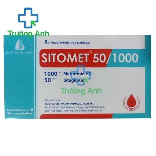 Sitomet 50/1000 Dược phẩm Boston