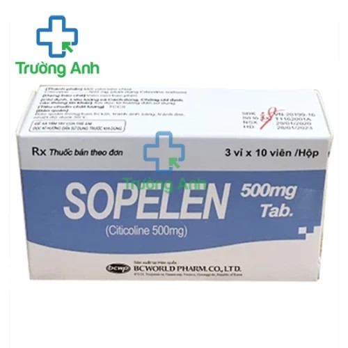 Sopelen 500mg - Thuốc điều trị rối loạn tuần hoàn não của Hàn Quốc
