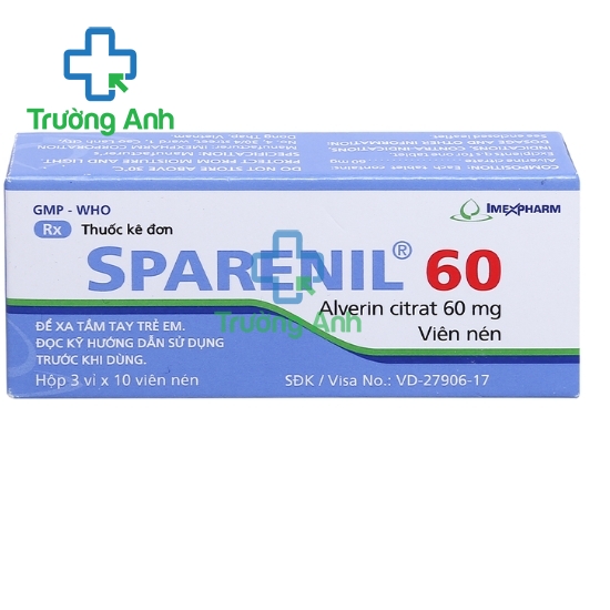 Sparenil 60 - Thuốc điều trị chống co thắt cơ trơn hiệu quả của Imexpharm