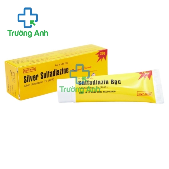 Sulfadiazin Bạc - Kem bôi da trị vết thương, vết bỏng hiệu quả của Medipharco (10 tuýp)