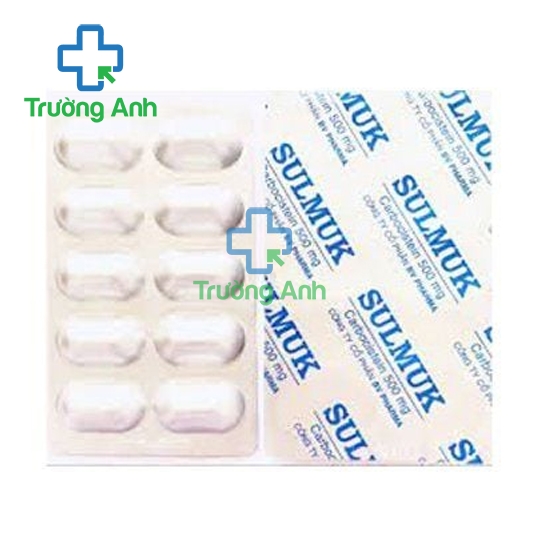 Sulmuk 500mg BV - Thuốc điều trị rối loạn hô hấp cấp và mãn tính hiệu quả