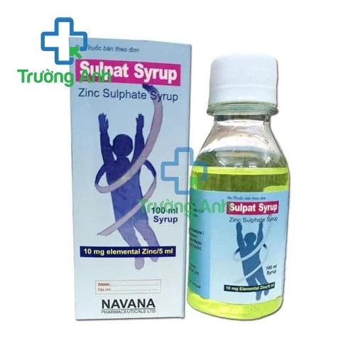 Sulpat Syrup 100ml Navana - Thuốc điều trị tiêu chảy, thiếu kẽm hiệu quả