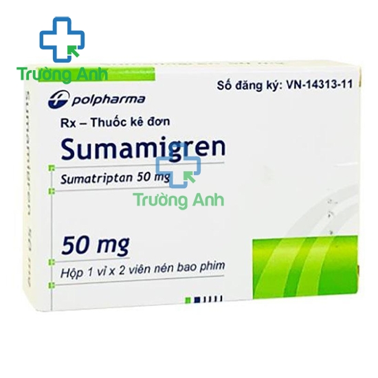 Sumamigren 50mg Polpharma - Thuốc điều trị đau nửa đầu hiệu quả