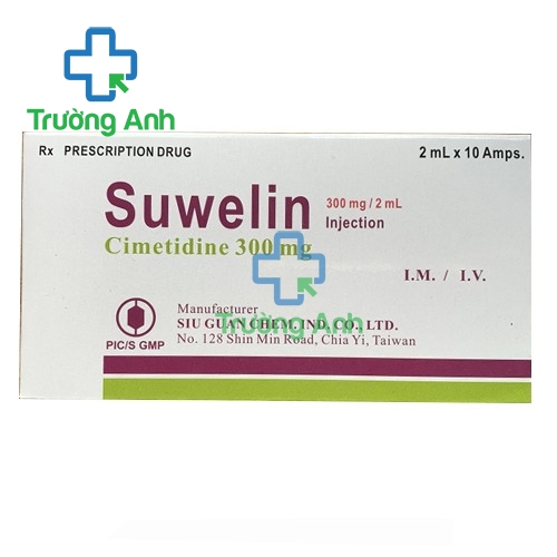 Suwelin injection (cimetidin tiêm) - trị viêm dạ dày, tá tràng của Đài Loan