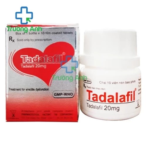 Tadalafil 20mg Cophavina (vỉ) - Thuốc điều trị rối loạn cương dương