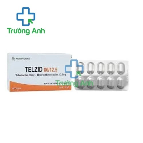 Telzid 80/12.5 - Telmisartan 80mg + Hydrochlorothiazide 12.5mg Medisun
