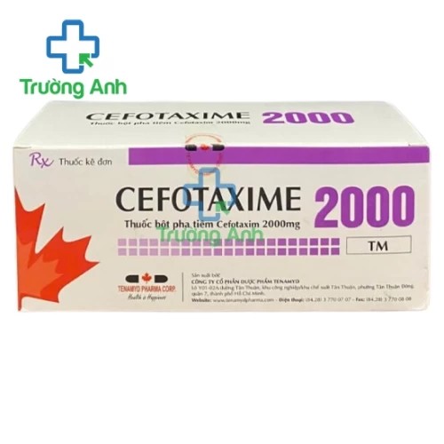 Tenamyd-Cefotaxime 2000 - Thuốc điều trị nhiễm khuẩn hiệu quả