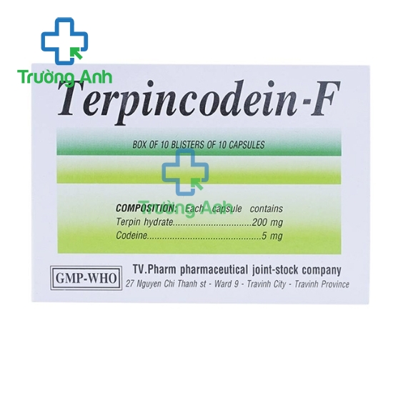 Terpincodein- F TV.Pharm - Thuốc điều trị viêm phế quản cấp tính hiệu quả