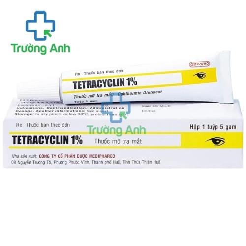 Tetracyclin 1% 5g Medipharco-Tenamyd - Thuốc điều trị nhiễm khuẩn mắt hiệu quả