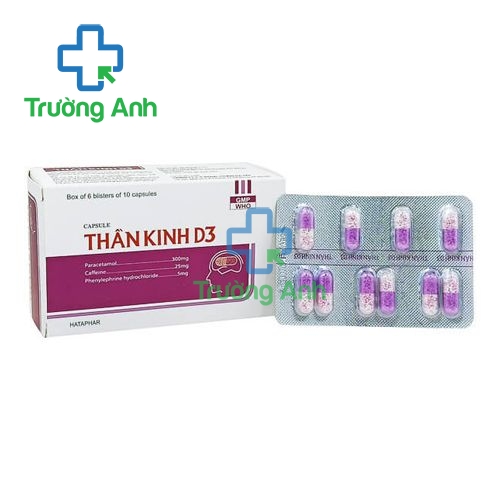 Thần kinh D3 Cap (vỉ) - Thuốc điều trị đau dây thần kinh hiệu quả