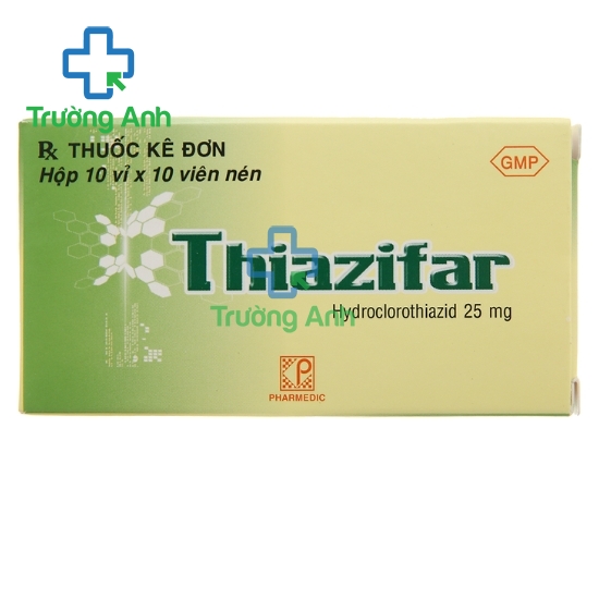 Thiazifar 25mg - Thuốc điều trị cao huyết áp hiệu quả của Pharmedic