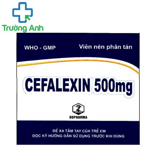 Cefalexin 500 mg Dopharma - Thuốc điều trị nhiễm khuẩn thể nhẹ và vừa hiệu quả