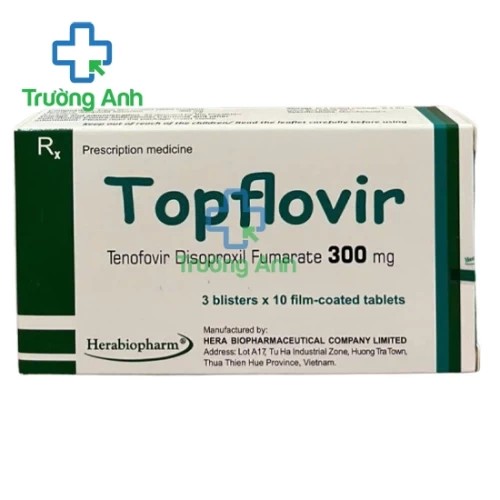 Topflovir 300mg Herabiopharm - Thuốc điều trị HIV-1 và viêm gan B hiệu quả